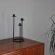 Bougeoir, candlestick 3 Scandinavian metal lights