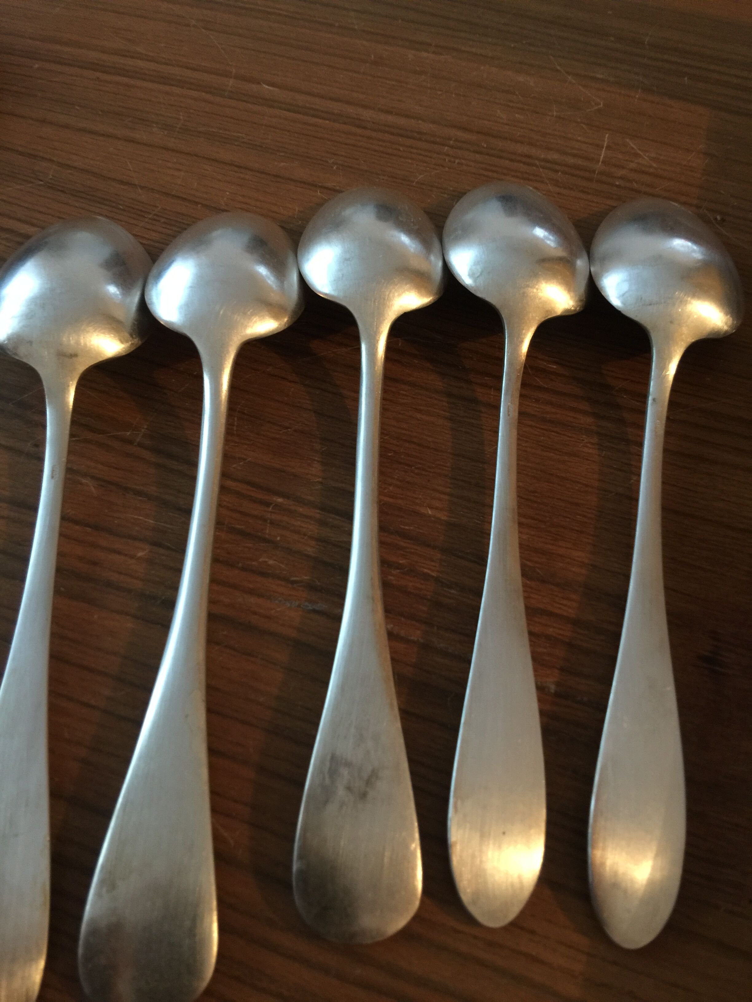 Silver metal cutlery