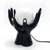 Black vintage hand lamp