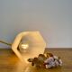 Vintage tulip walker in frosted glass