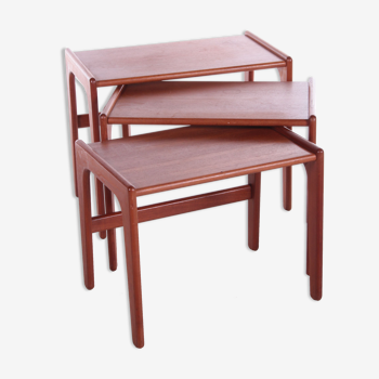 Set of teak side tables, 1960