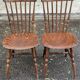 2 Baumann Tacoma Florida bistro chairs in solid wood