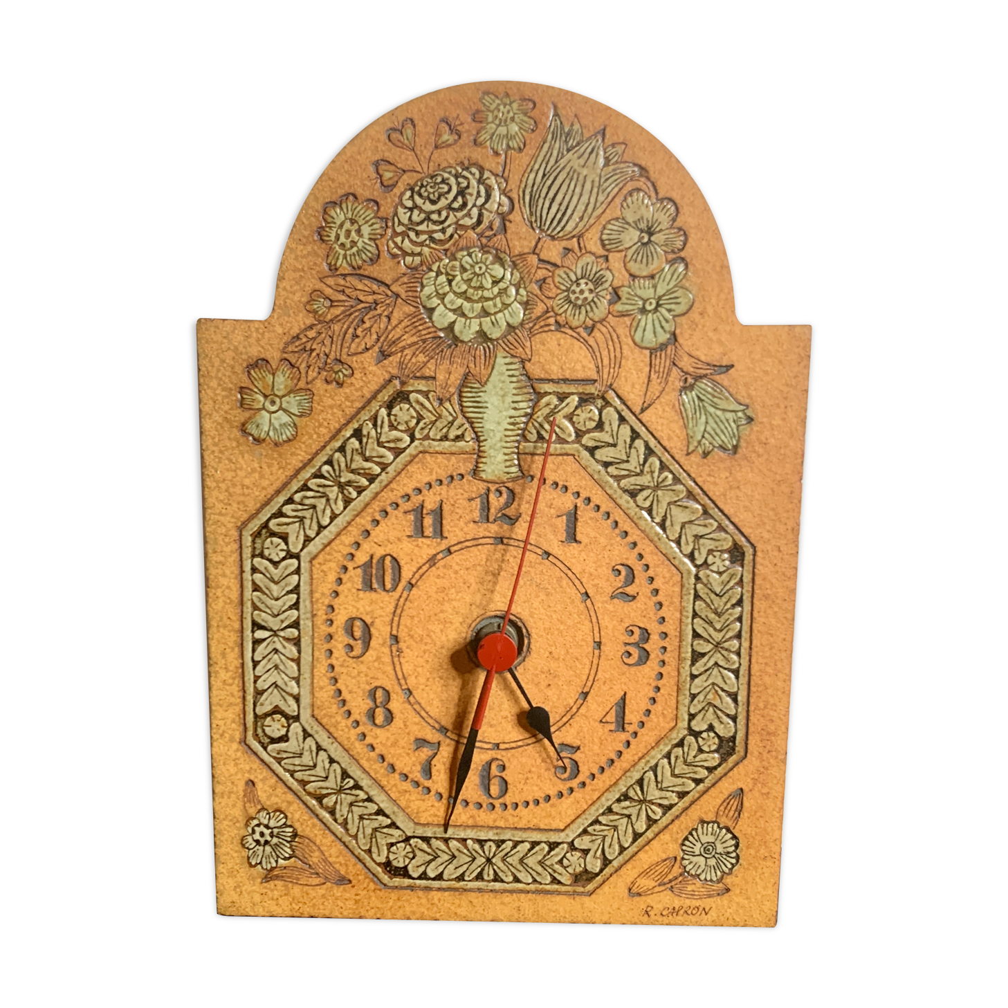 Ceramic clock by Roger Capron, 1960's