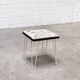 Table d'appoint mid-century avec incrustations de pierres mosaïques, 1960