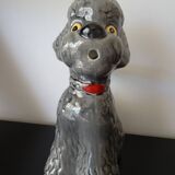 Ceramic carafe pitcher shaped dog poodle year 60/70