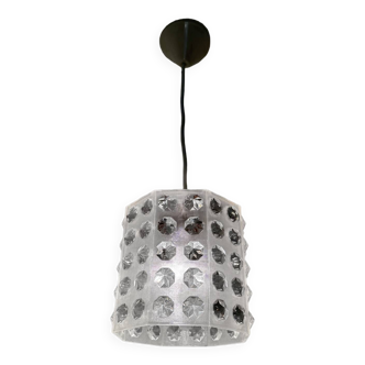 Translucent acrylic chandelier Space Age design 70s
