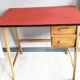 Small desk vintage years 50 feet compass red tray