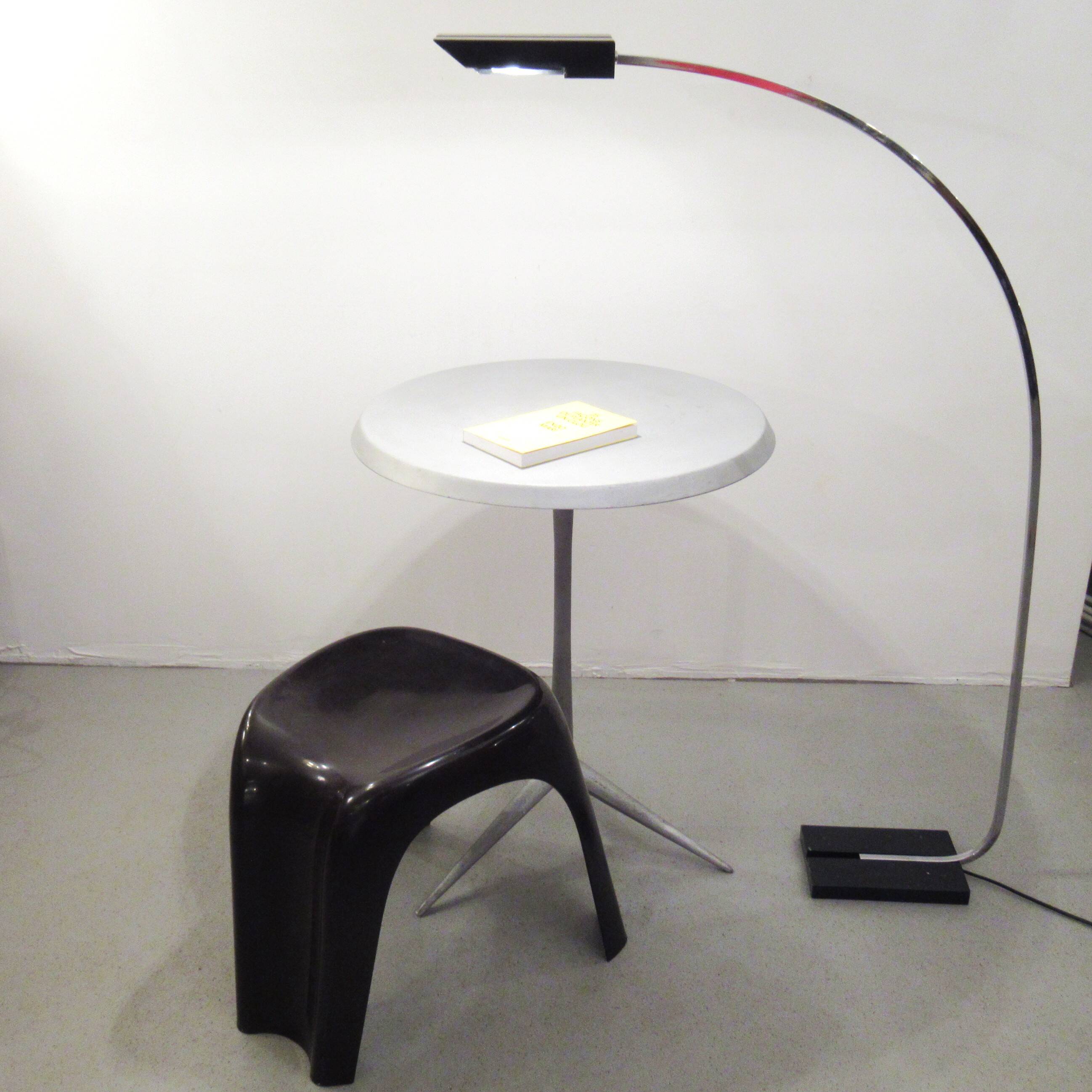 Aluminium cast iron side table from the 1980s.