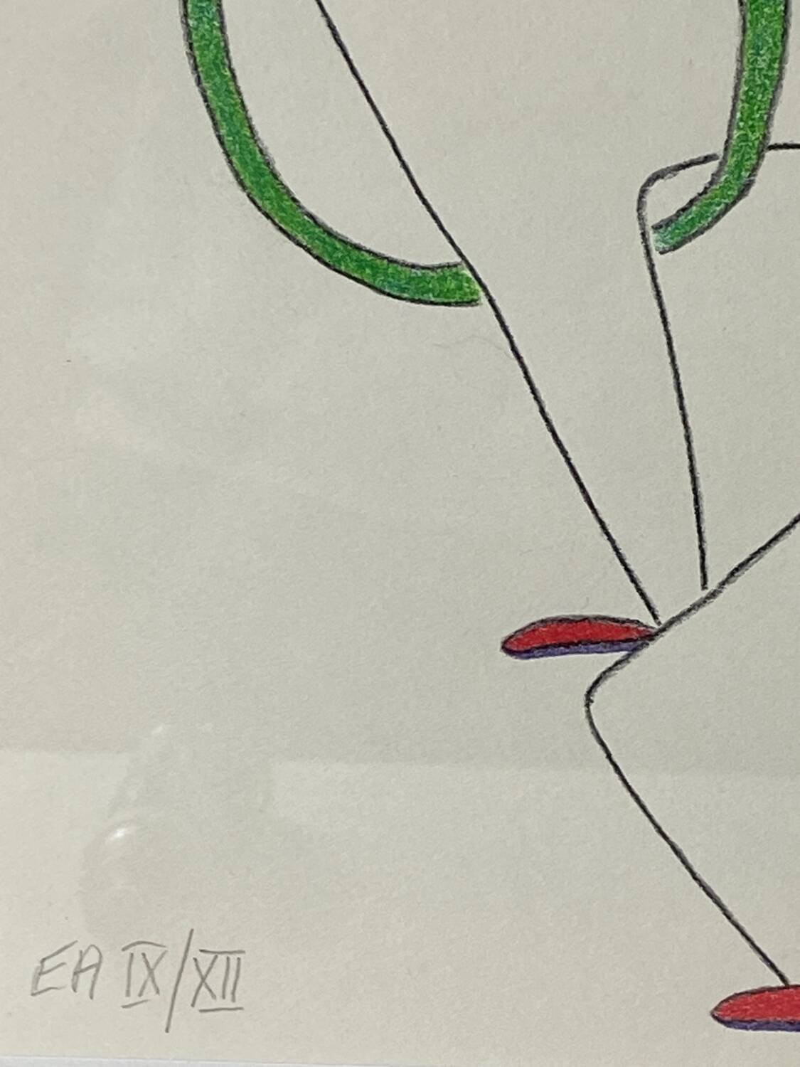 Lithograph, artist's proof Jean Cocteau