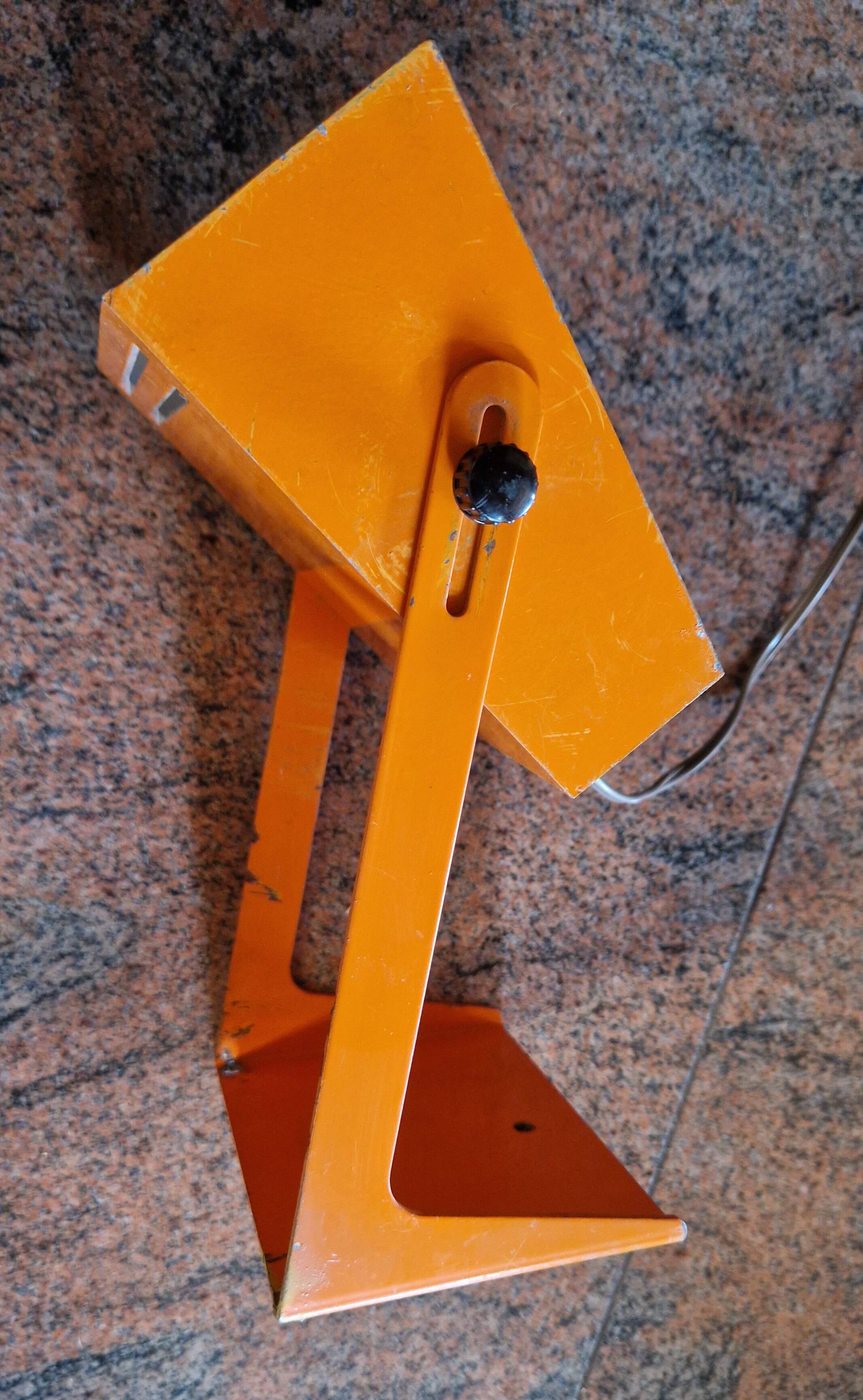 Orange space age spot lamp 1970