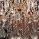 Louis XV style bronze and crystal chandelier - 1950s.