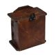 Small old wall display case clock box patina original india