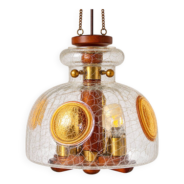 Un luminaire suspendu moderniste, années 1970.