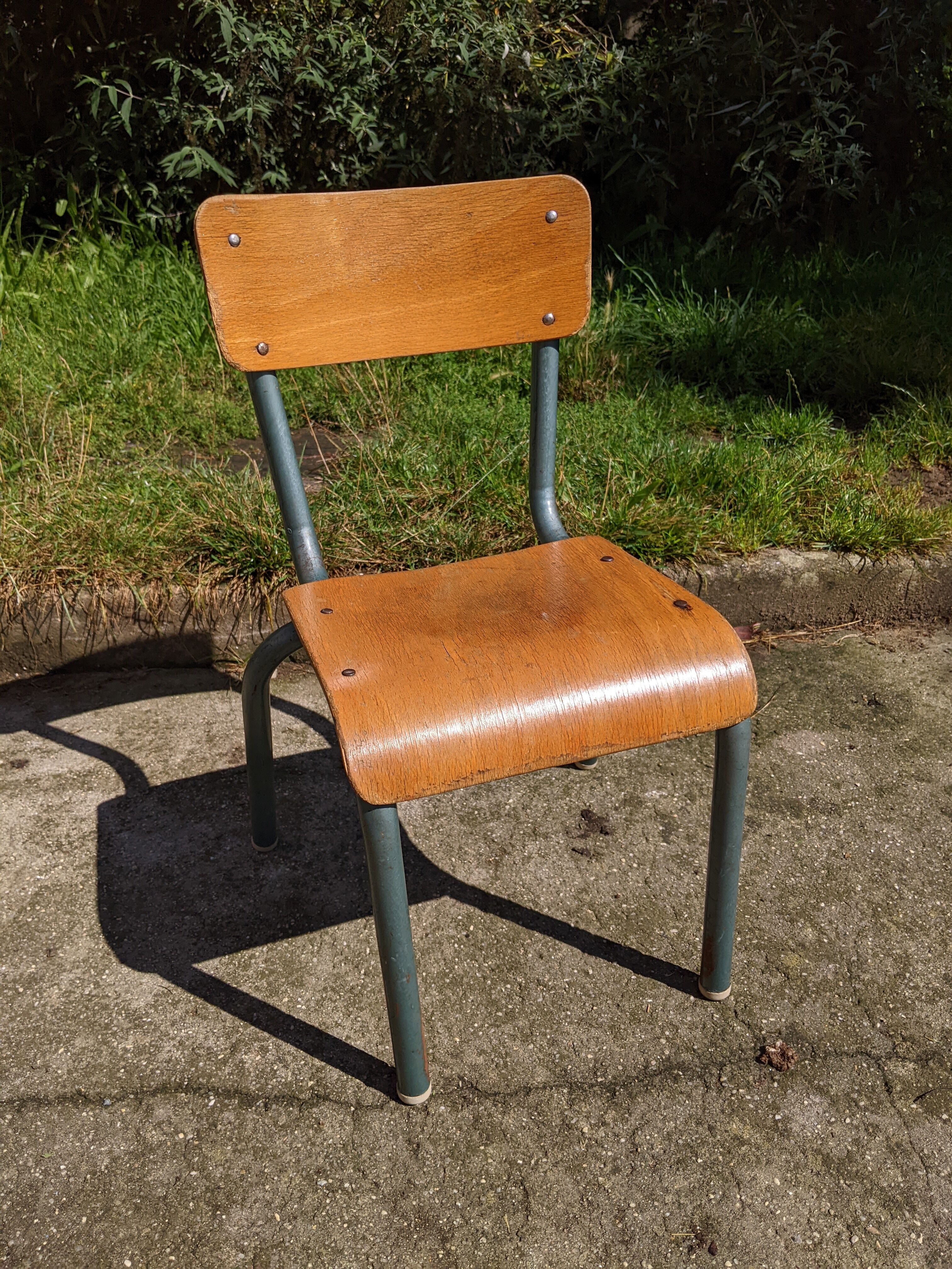 Old mullca 511 school chair for small child vintage nursery