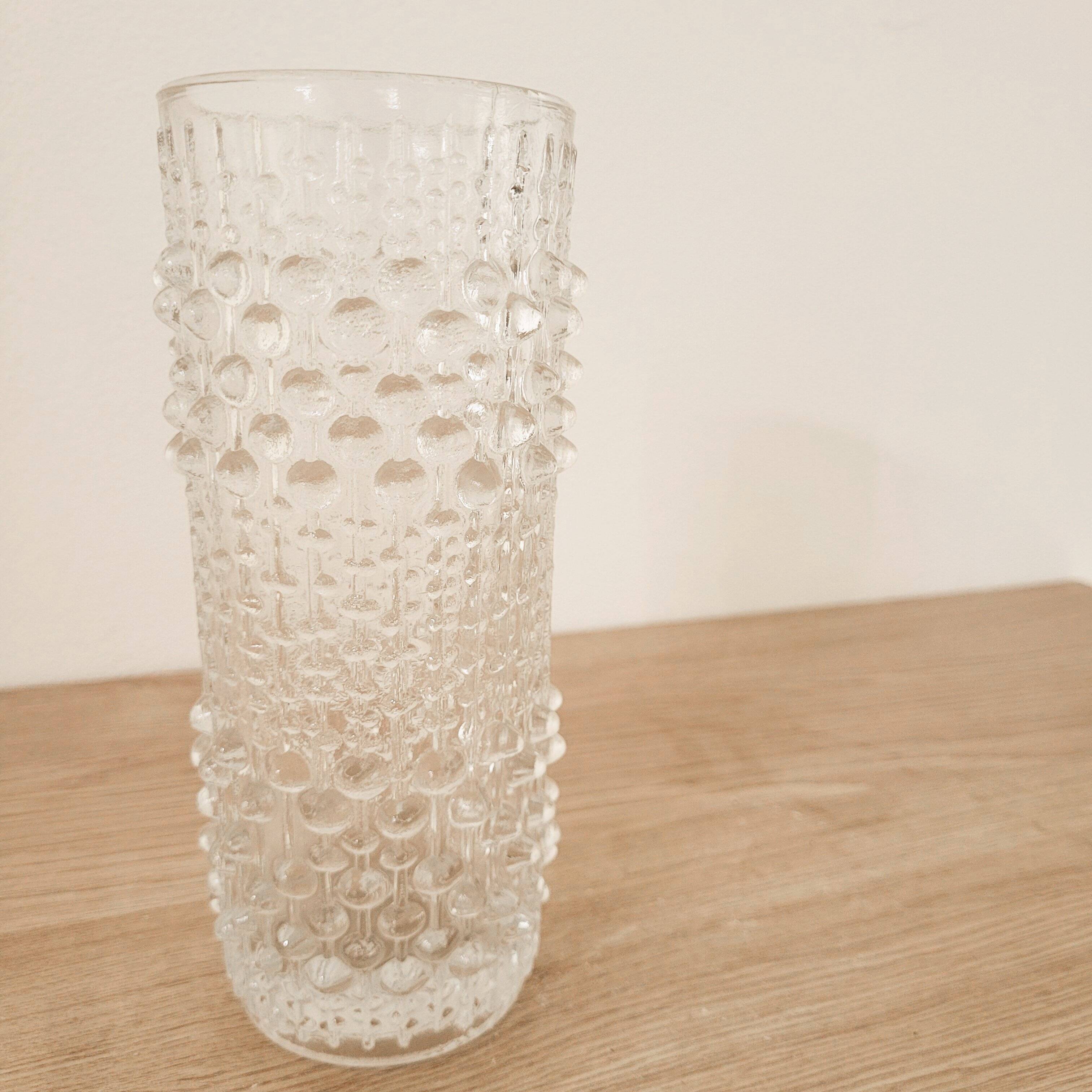 Czech Glass Art Deco Vase Heřmanova Hut "Sklo union", 70's