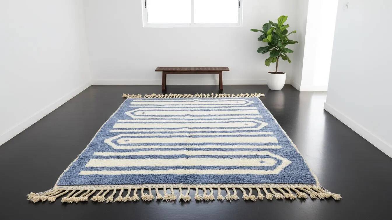 Handmade Moroccan rug 3 x 2 m