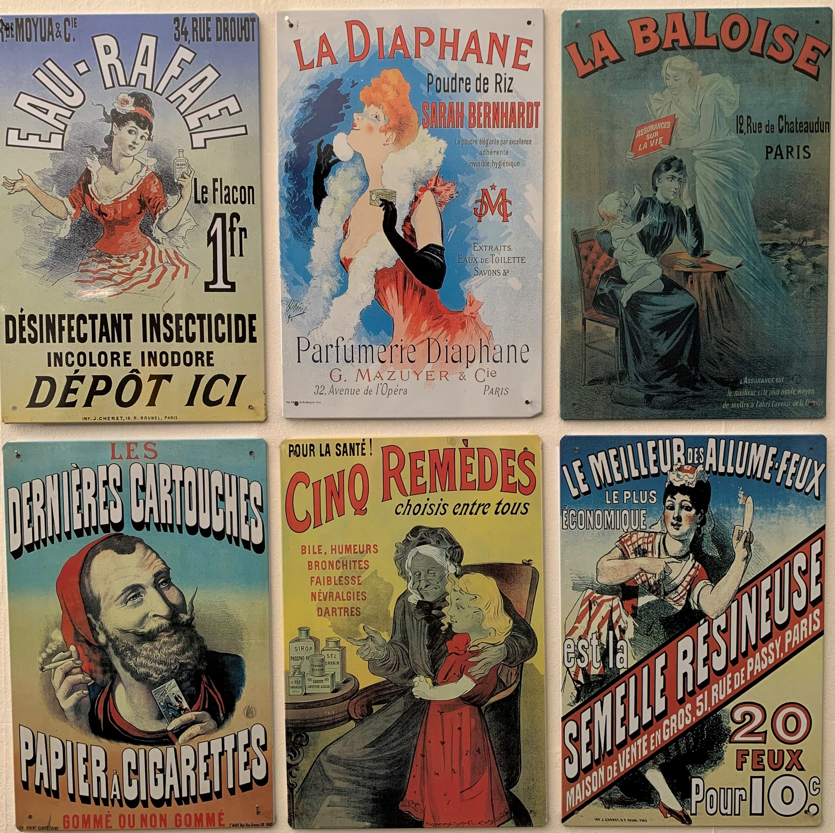 Metal advertising plate