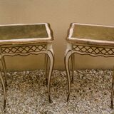 Pair of small tables 1900 in Louis xv style