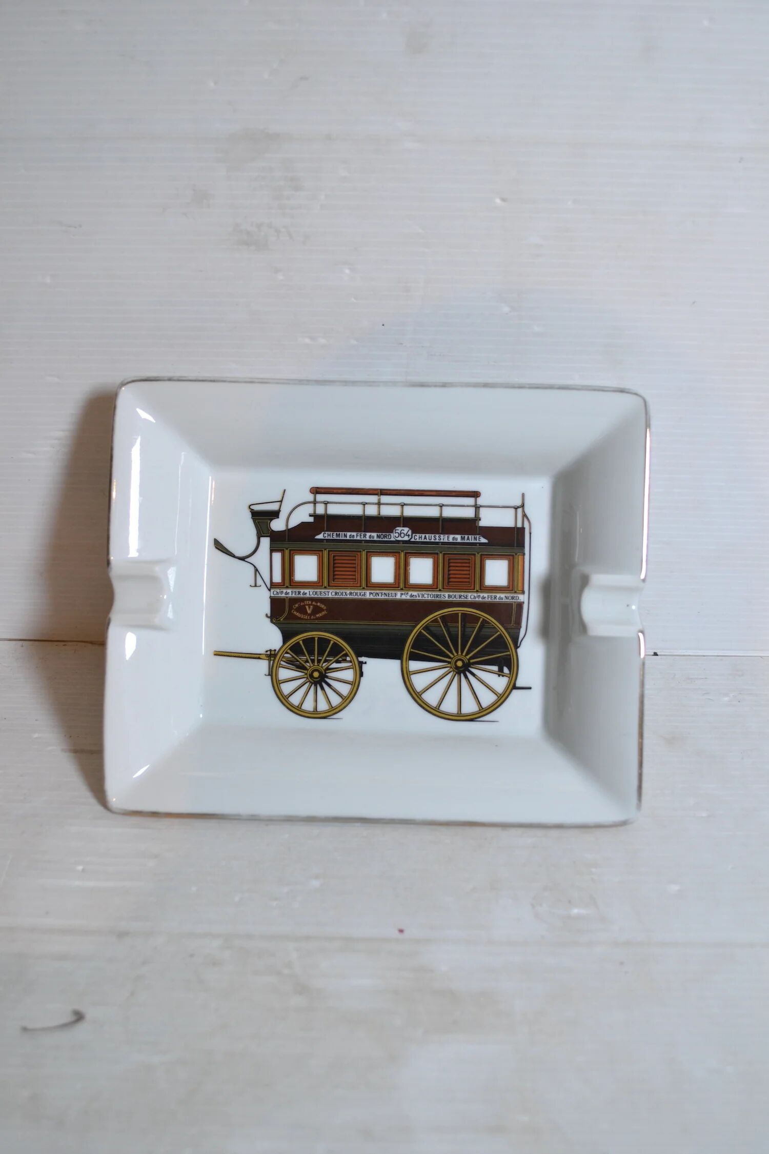 Limoges porcelain ashtray