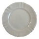 Sarreguemines Digoin — Ivory presentation plate, scalloped edge