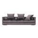 Sofa KOPENHAGA grey velour, Scandinavian design