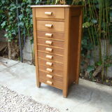 Multi-drawer antique oak craft furniture
