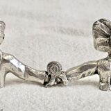 6 silver-plated knife rests Schlumberger Alsace Lorraine