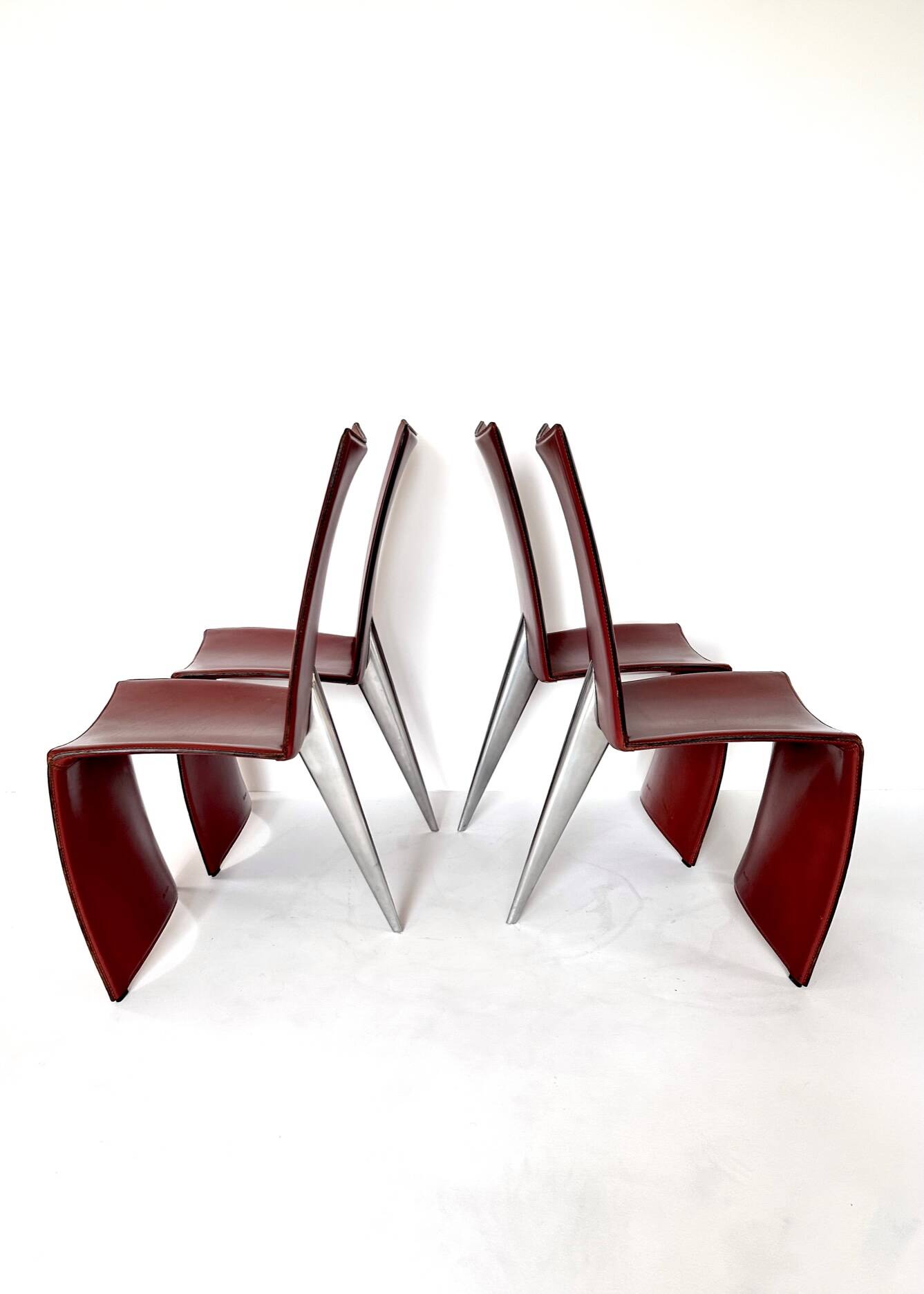4 chaises "Ed Archer" , Philippe Starck, Driade, 1980's