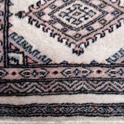 Tapis vintage fait main Boukhara – 39 x 42 cm – Design traditionnel