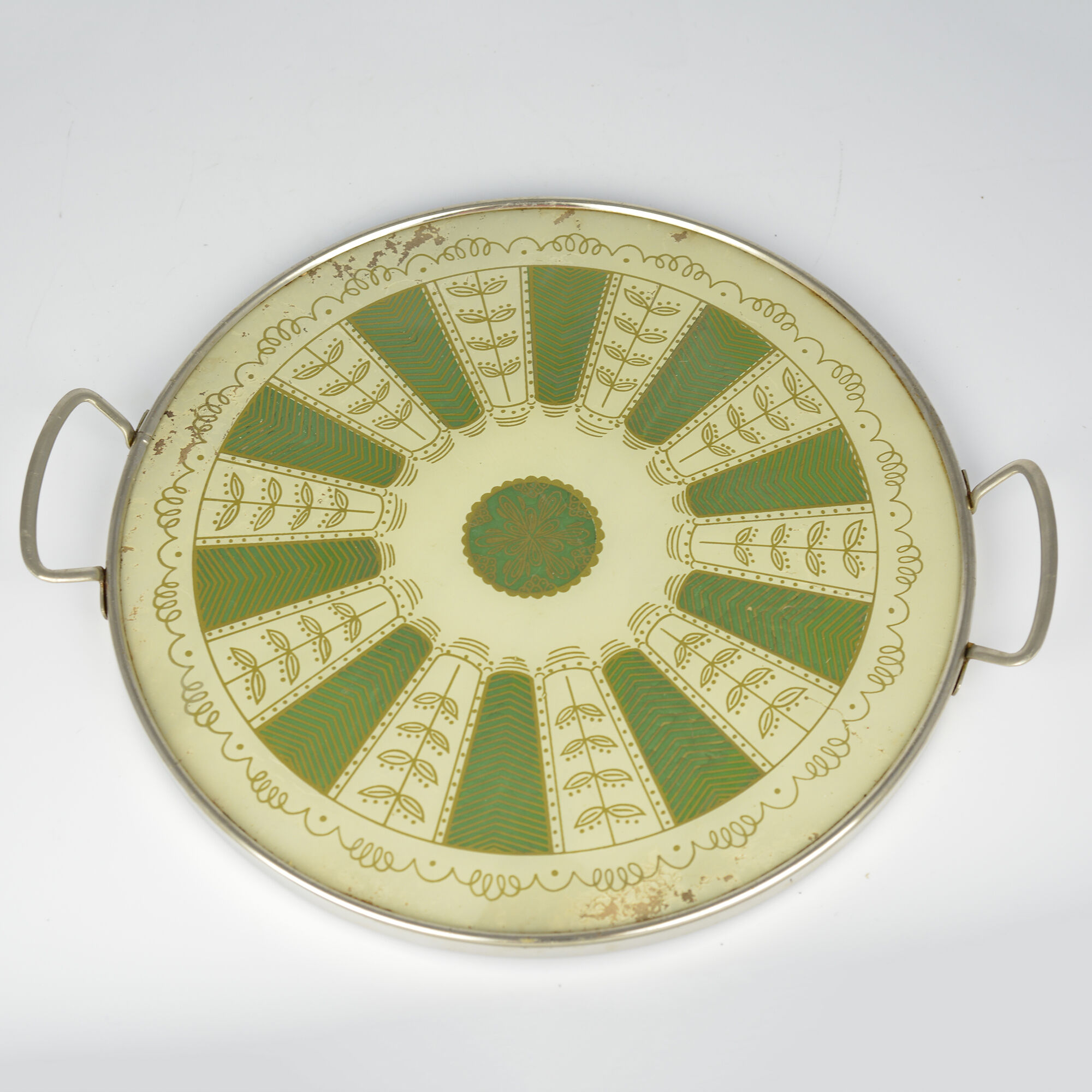 Holzsieb BT Wasungen tray with handles mid-century modern, 1960s