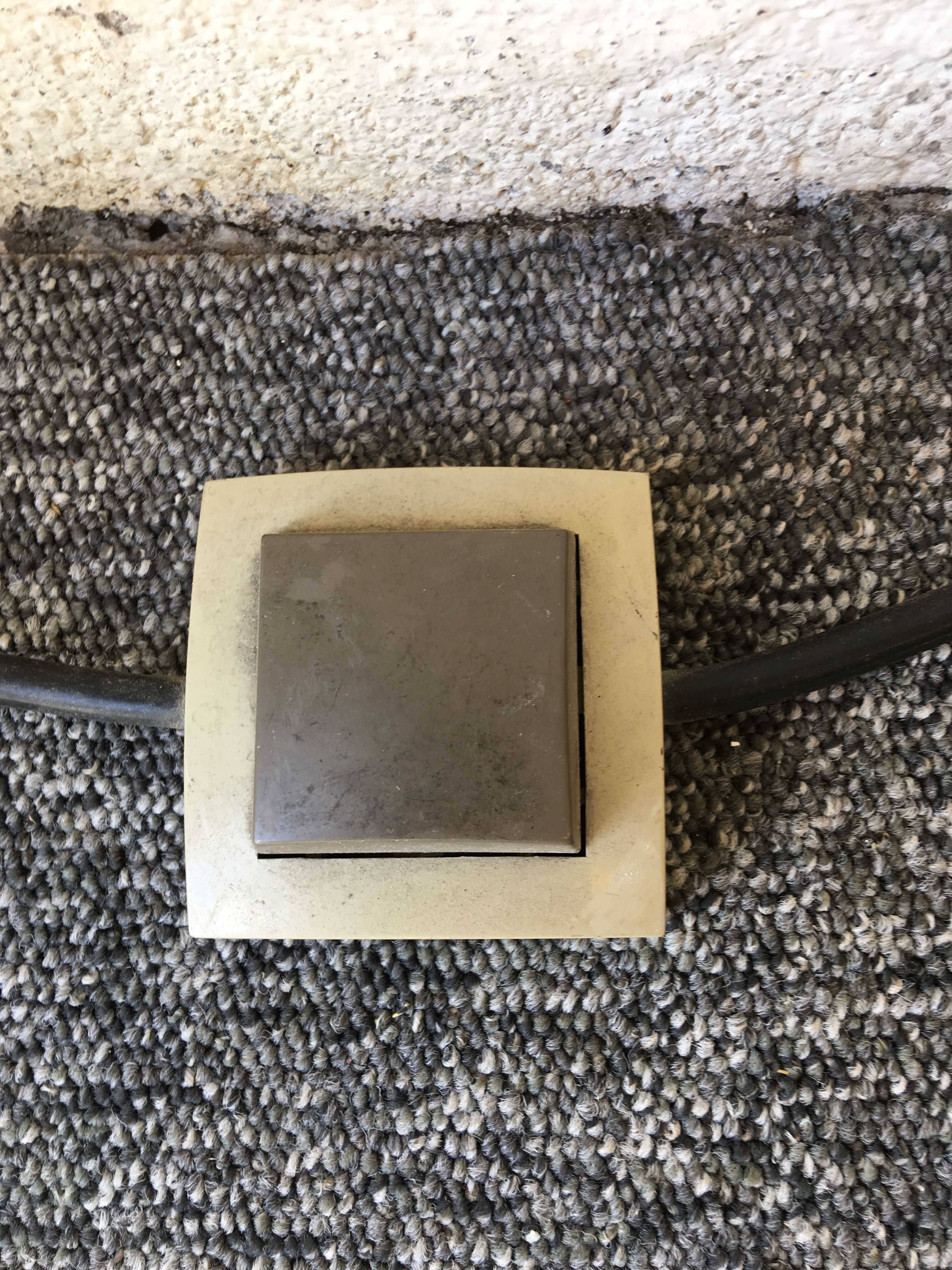 Seventies chrome floor lamp with three arms