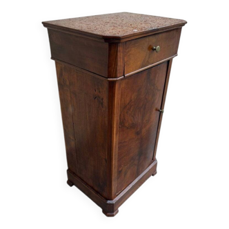 Walnut bedside table 1940-50