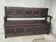 Gothic oak chest bench