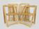 Set of 4 Vintage folding chairs in light wood