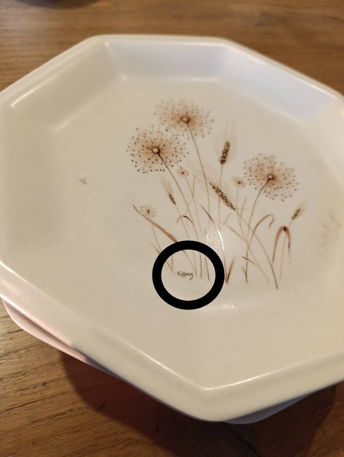 Set of 6 flat plates Tiffany Boutique Italy