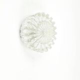 Mid-Century Modern Textured Glass Flush Mount from Limburg, Germany, 1970s