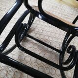 Rocking chair thonet noir