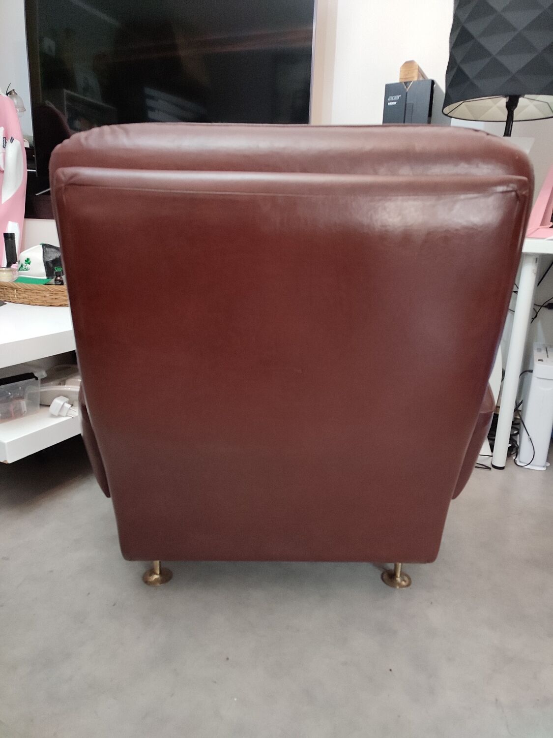 Vintage leather armchair