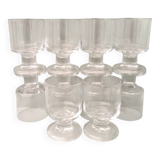 10 verres à vin en cristal
