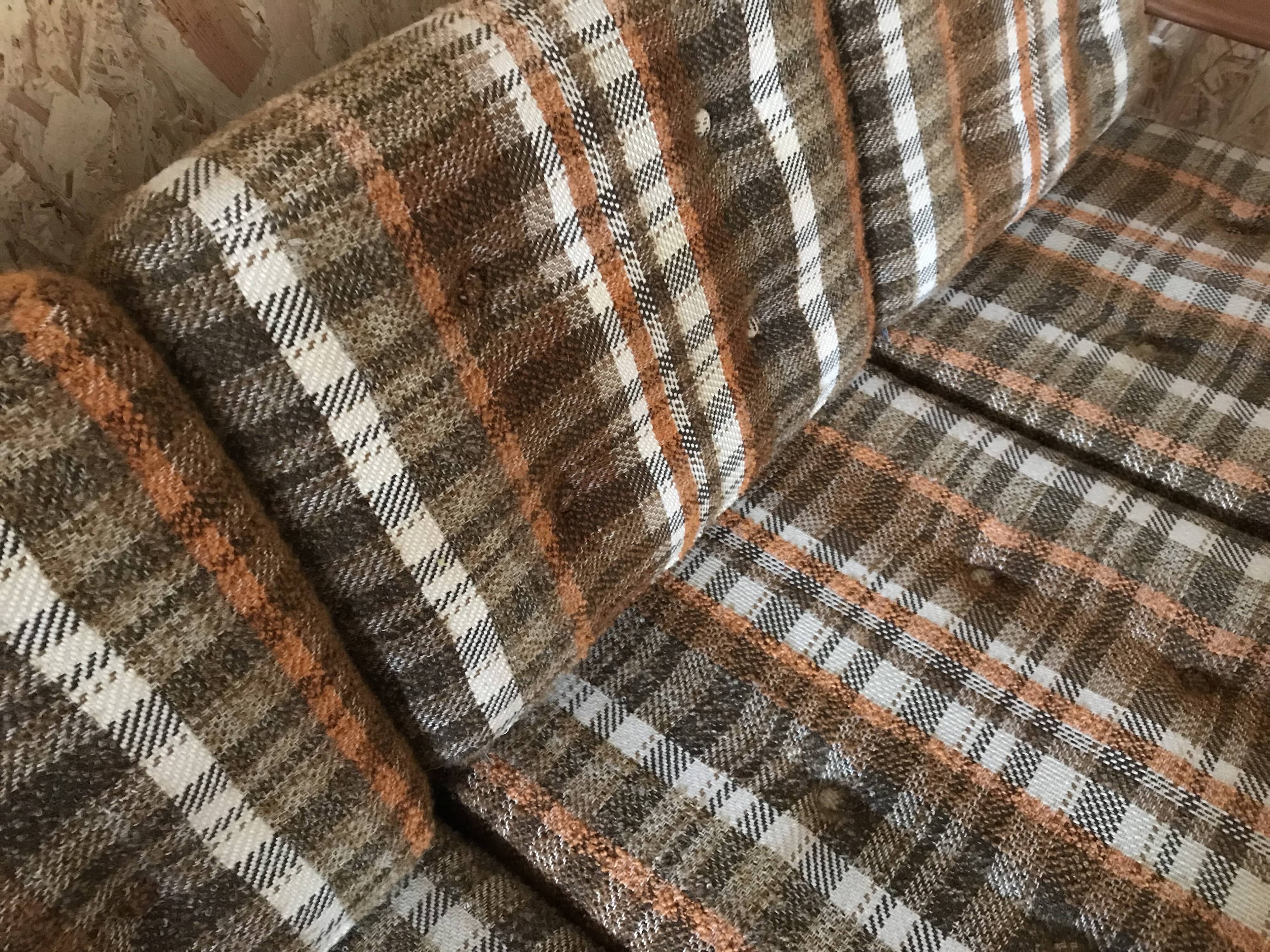 Vintage Scandinavian 3-seater sofa bench