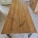 Table de ferme chêne massif 250cm d’office vintage 10-12 personnes