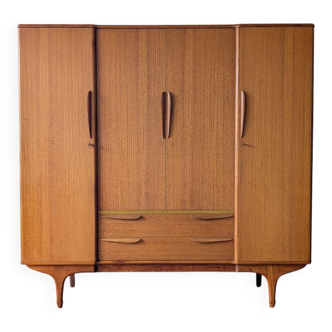 Armoire en teck Tricoire & Vecchione, années 60