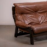 Canapé et fauteuil brutalistes hollandais conçus par Gerard Van den Berg pour Montis, vers 1980