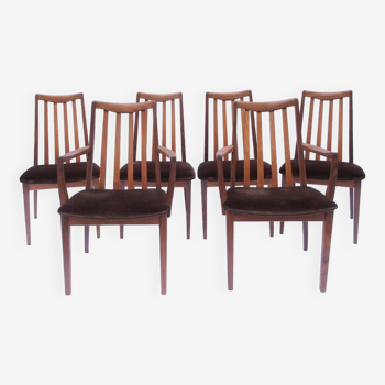 Série de 6 chaises scandinave vintage Gplan