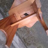 Vintage pine stool, side table