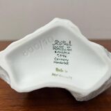 Vintage white porcelain rock vase from KPM Royal Porcelain, 1970s.