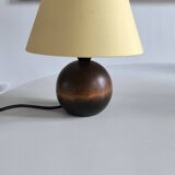 Solid wood ball table lamp