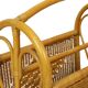 Vintage Boho Bamboo Rattan Magazine Rack 80s