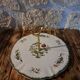 earthenware cheese tray Clarence pattern by Sarreguemines