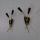 Mid-Century Modern German Wall Lamps, 1950s, Set of 2
